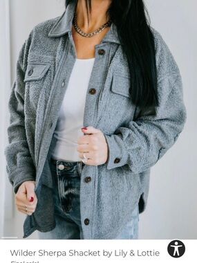 Wilder Sherpa Shacket by Lily & Lottie